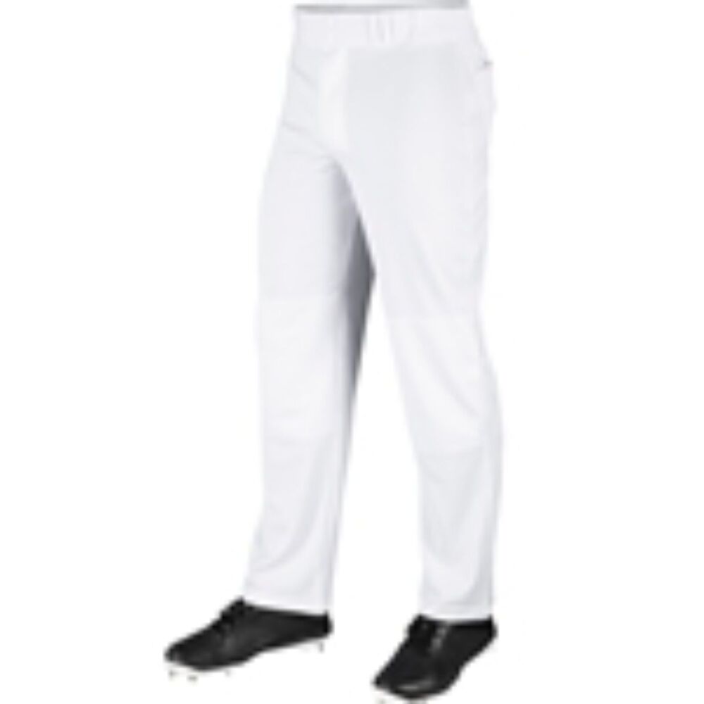 Men's NWT Champro White Open Bottom Relaxed Fit Baseball Pants sz L Straight Leg